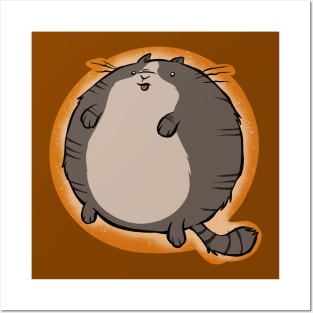 Grey Tabby Sphere Cat Posters and Art